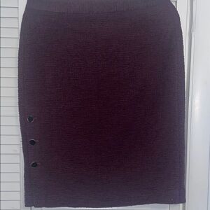 Ann Taylor Purple Textured Skirt